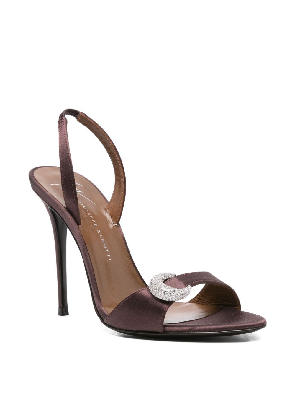 100mm slingback embellished heeled sandals - 2