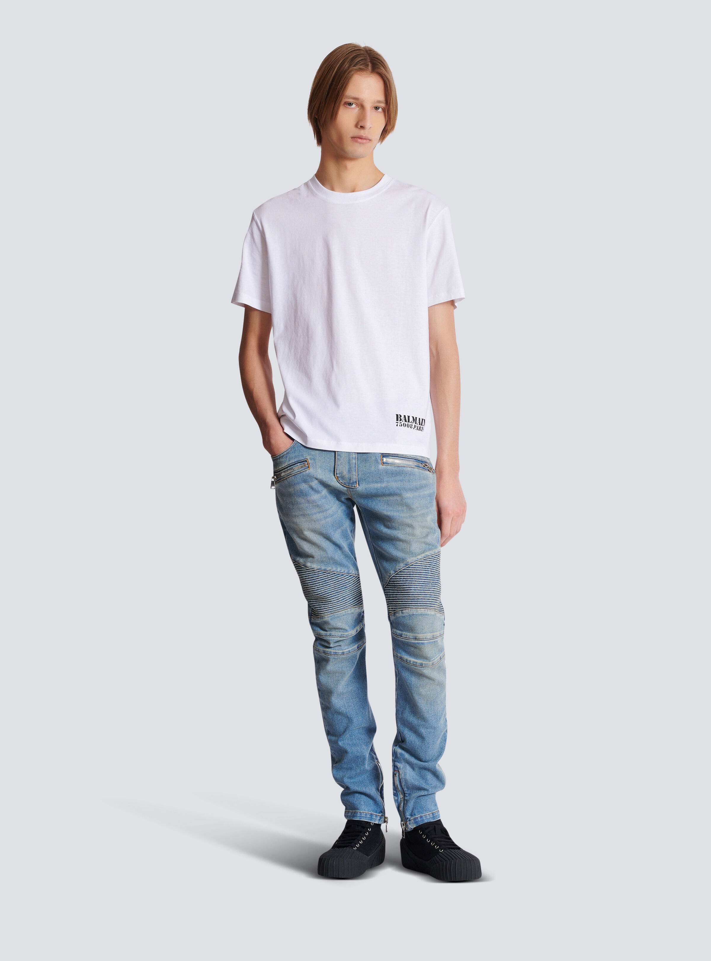 Small Balmain Stamp printed T-shirt - 2
