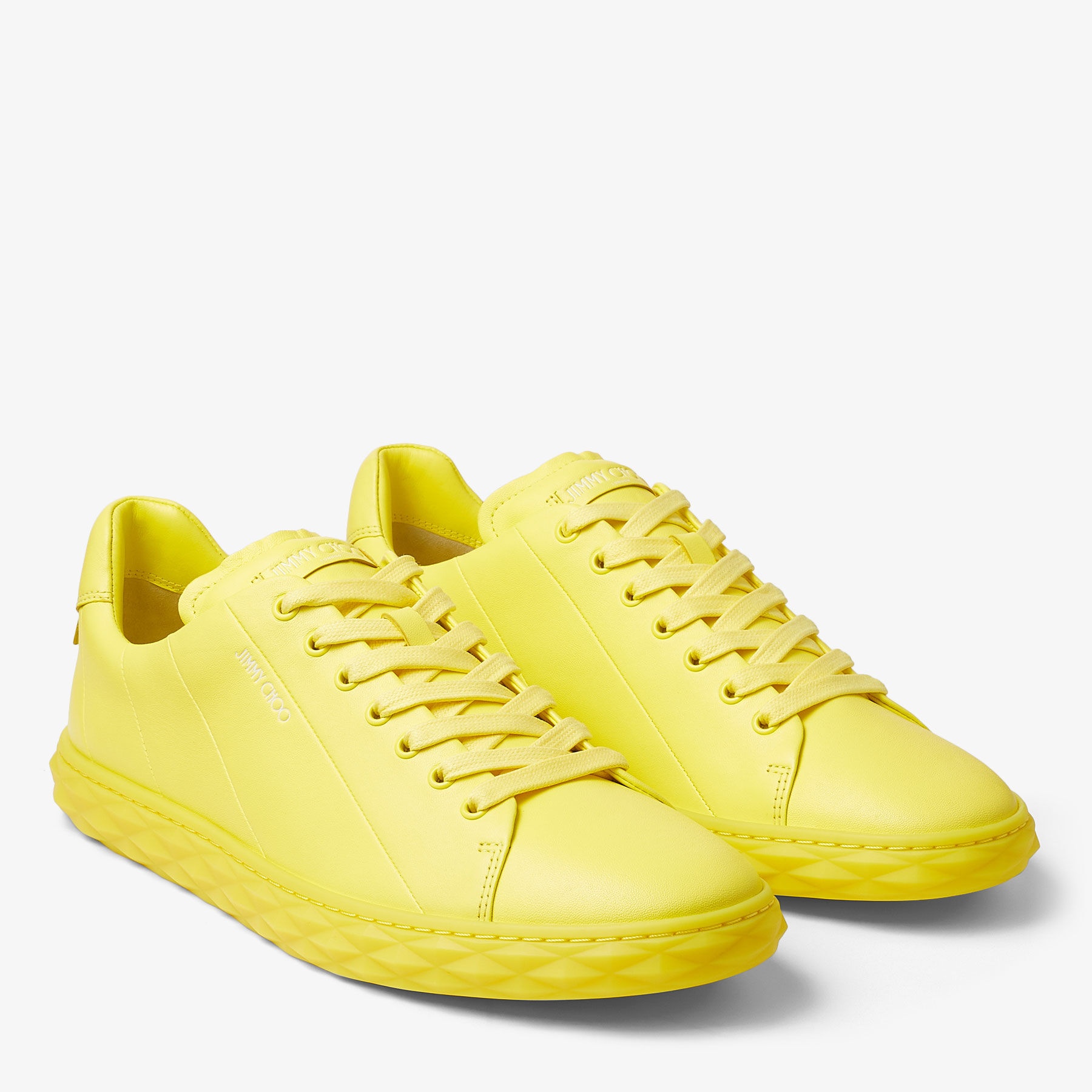 Diamond Light/M
Soft Yellow Nappa Leather Low-Top Trainers - 4