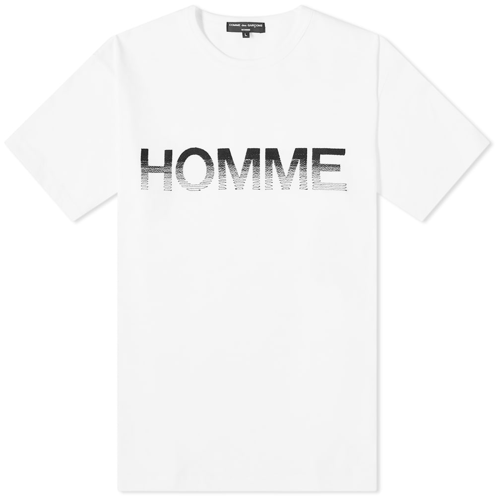 Comme Des Garcons Homme Embroidered Tee - 1