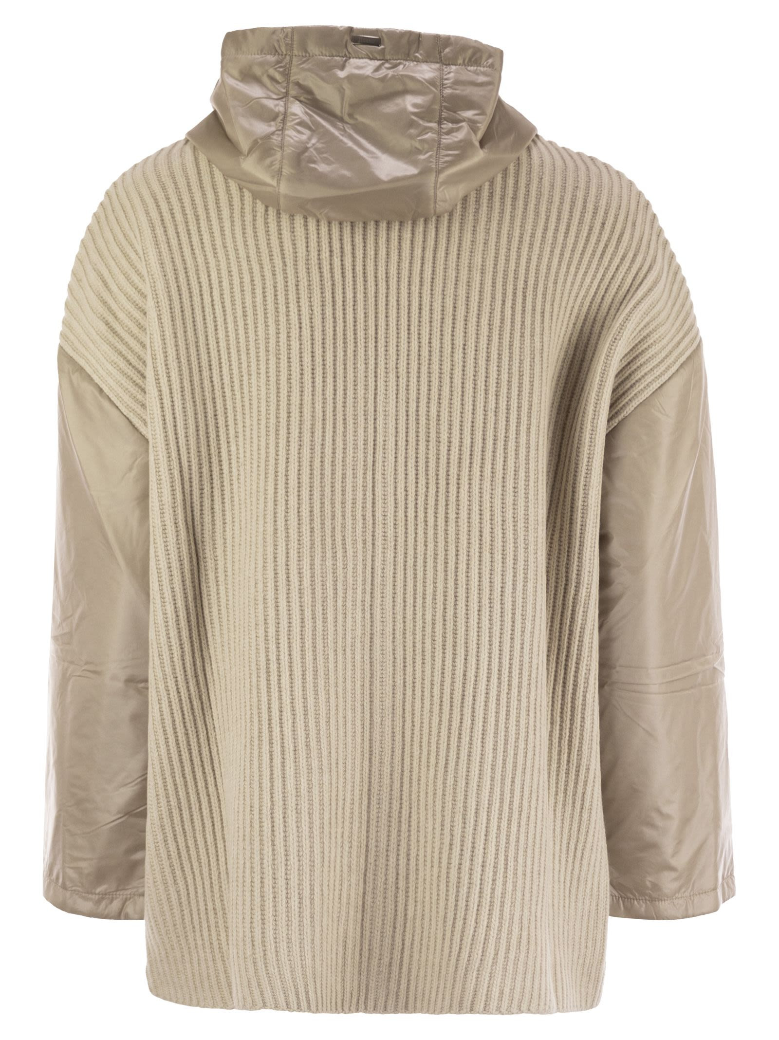 Herno Women Resort Jacket In Wool And Ultralight Nylon - 2