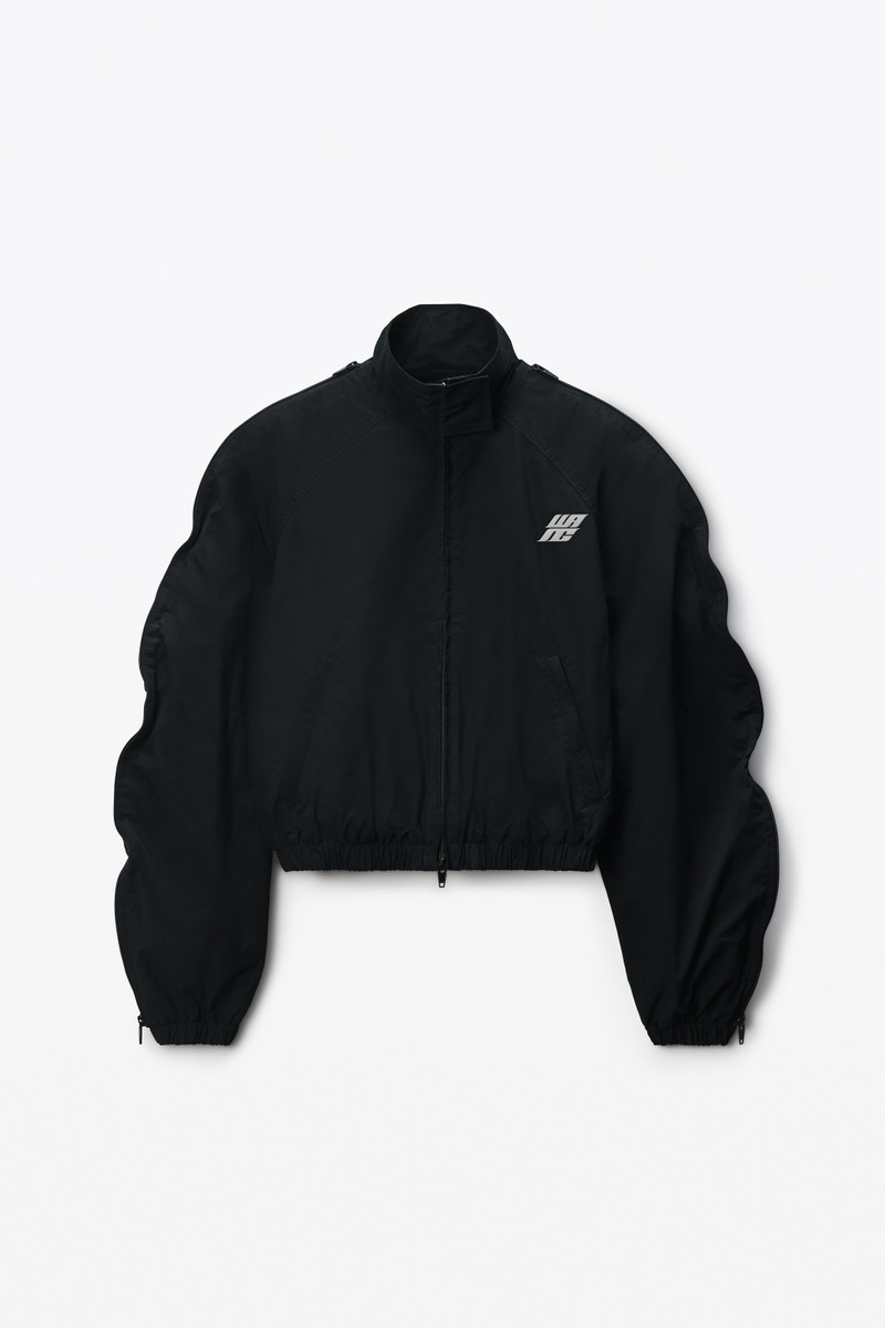 Black Oversized Track Jacket 1