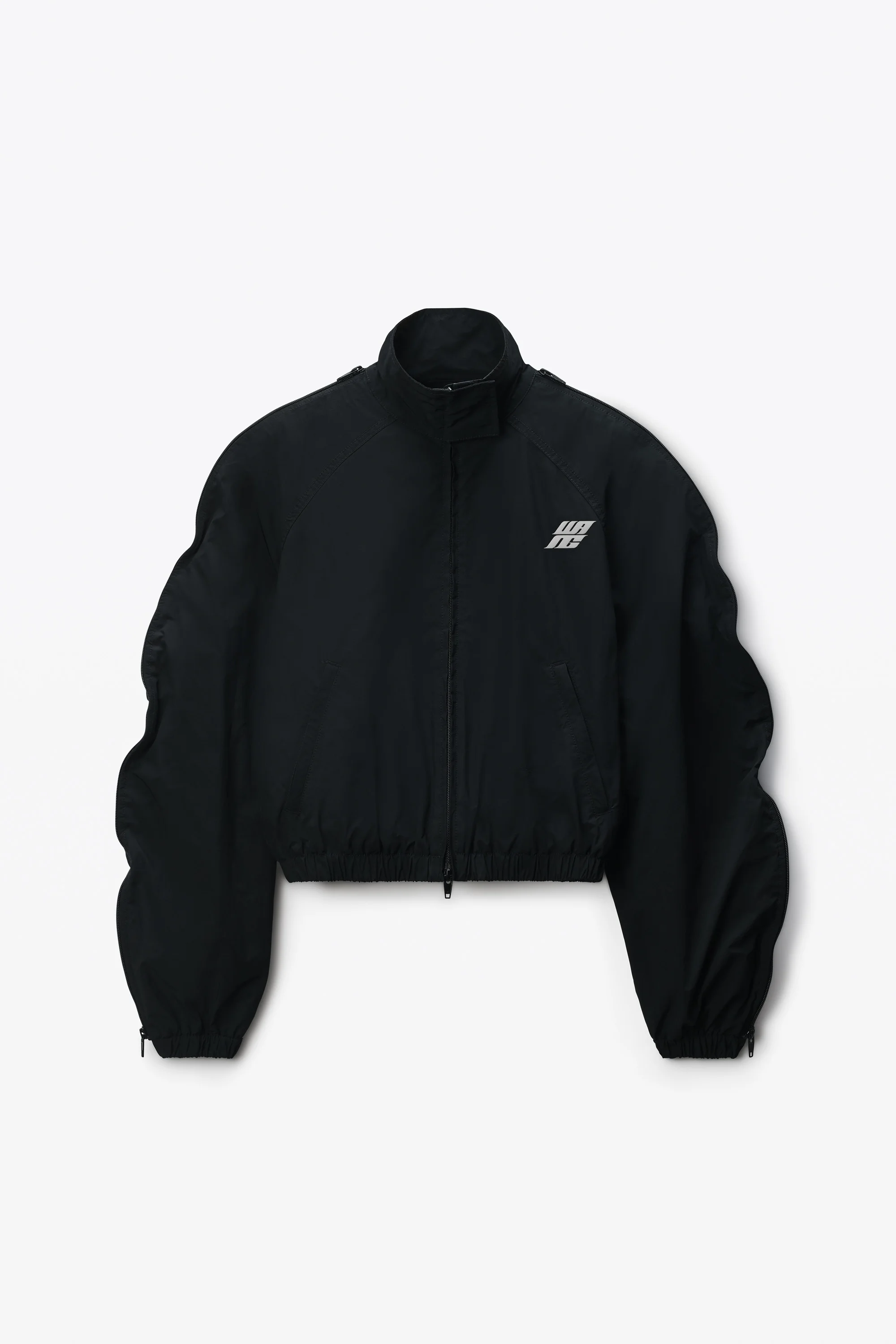 Black Oversized Track Jacket - 1