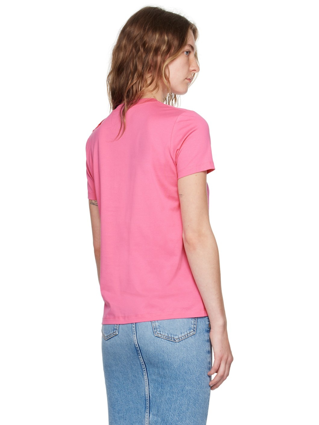 Pink 'Balmain Paris' T-Shirt - 3