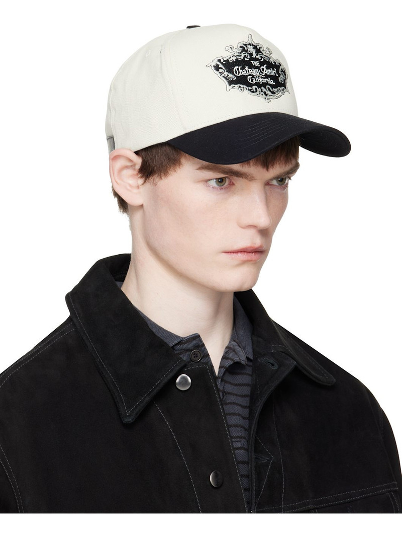 AMIRI Black & White 'Chateau Amiri' Crest Cap outlook