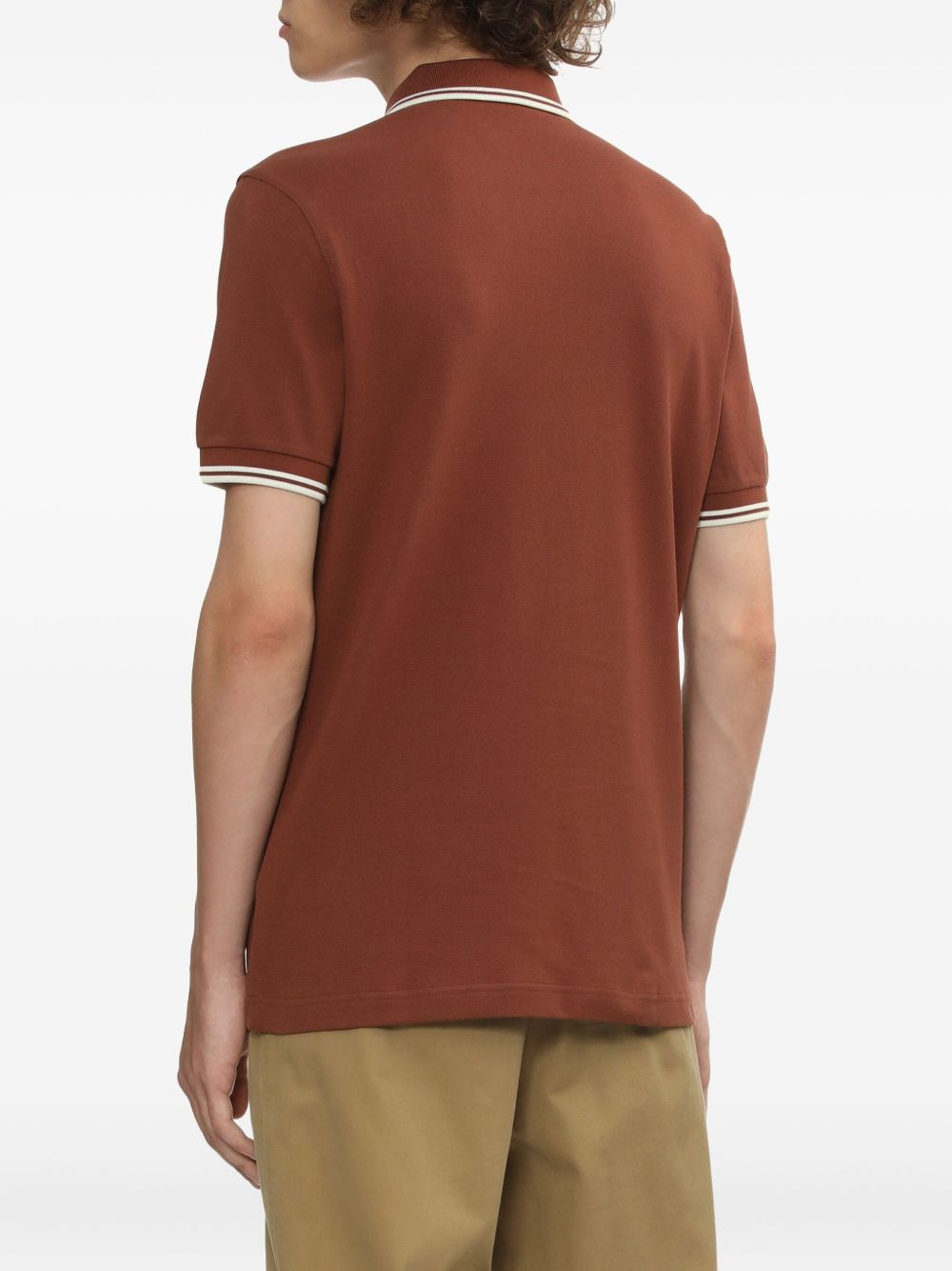 tipped-collar polo shirt - 4