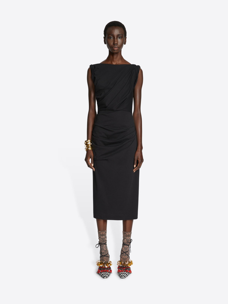 Dries Van Noten FITTED DRAPED DRESS outlook