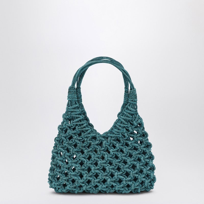 Hibourama - Hibourama Aquamarine Vannifique Small bag with crystals - 1