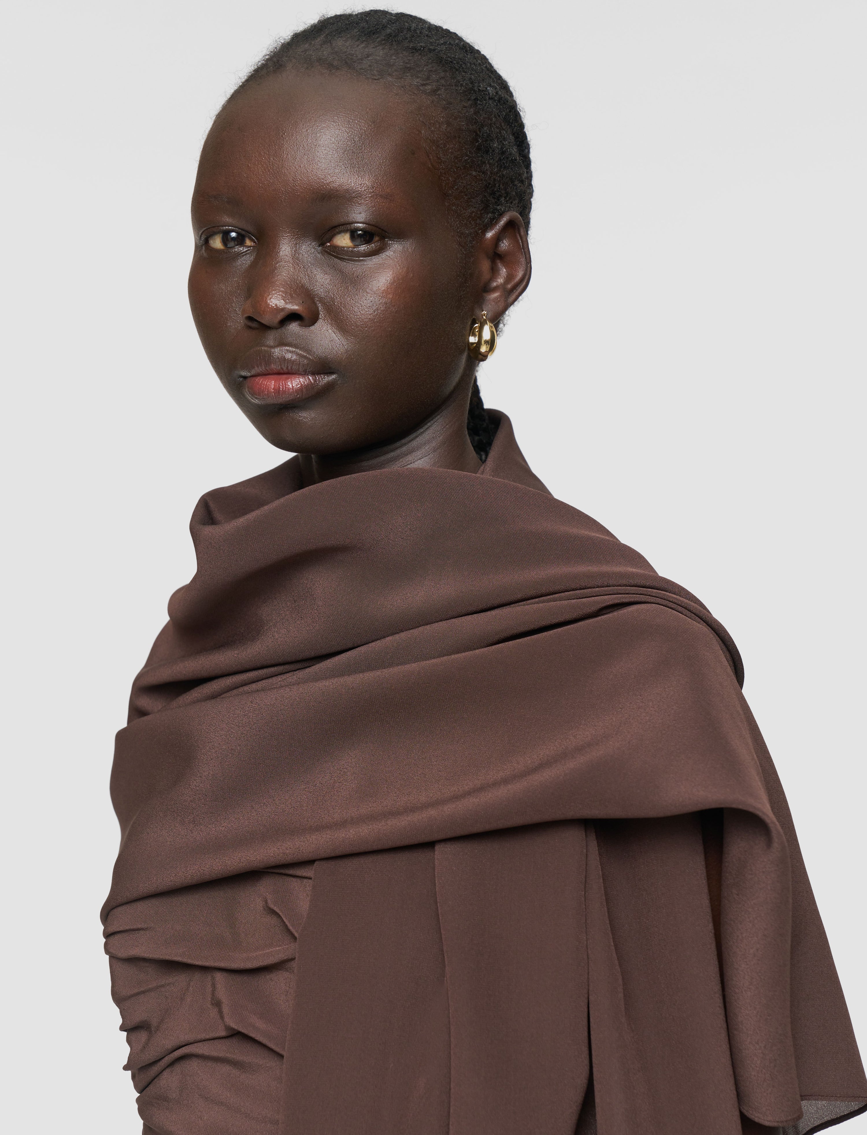 Crepe de Chine Silk Scarf - 3