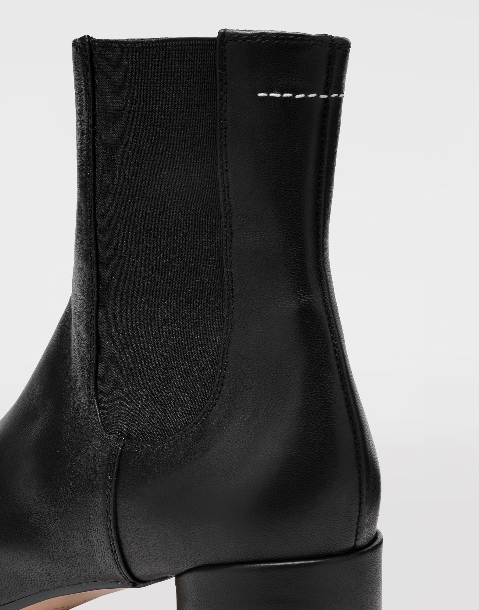 6-heel leather chelsea boots - 5