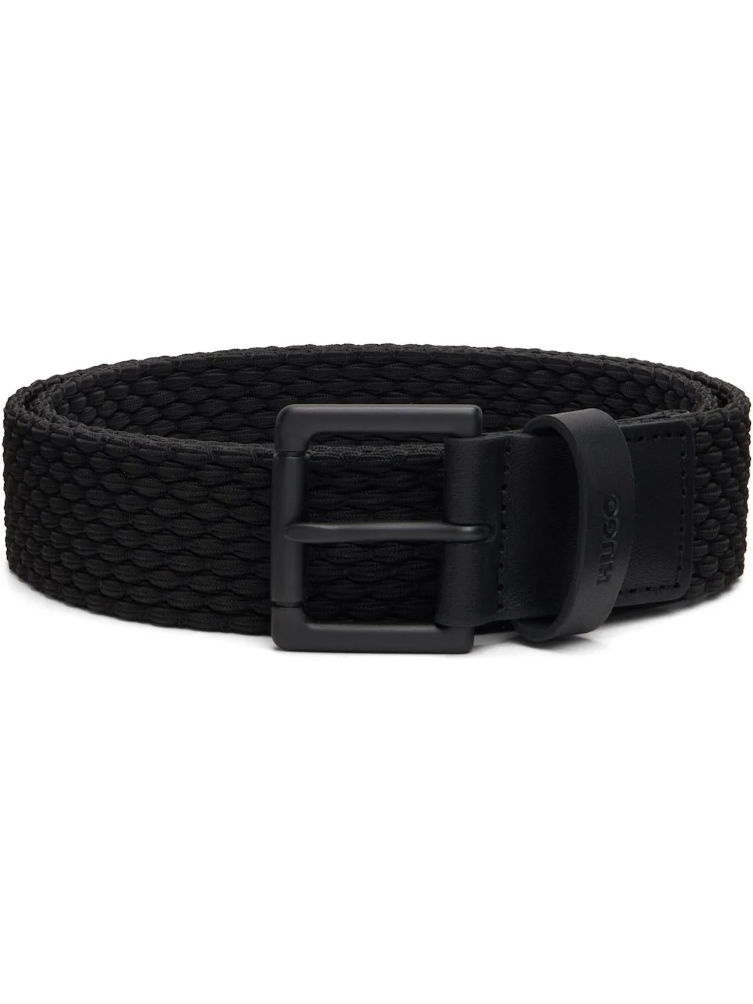 Black Woven Belt - 1