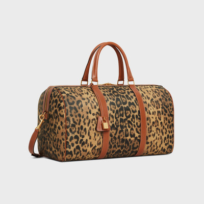 CELINE Medium Travel Bag in Celine canvas with leopard print outlook