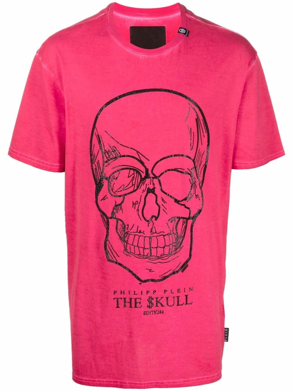 crystal skull cotton T-shirt - 1