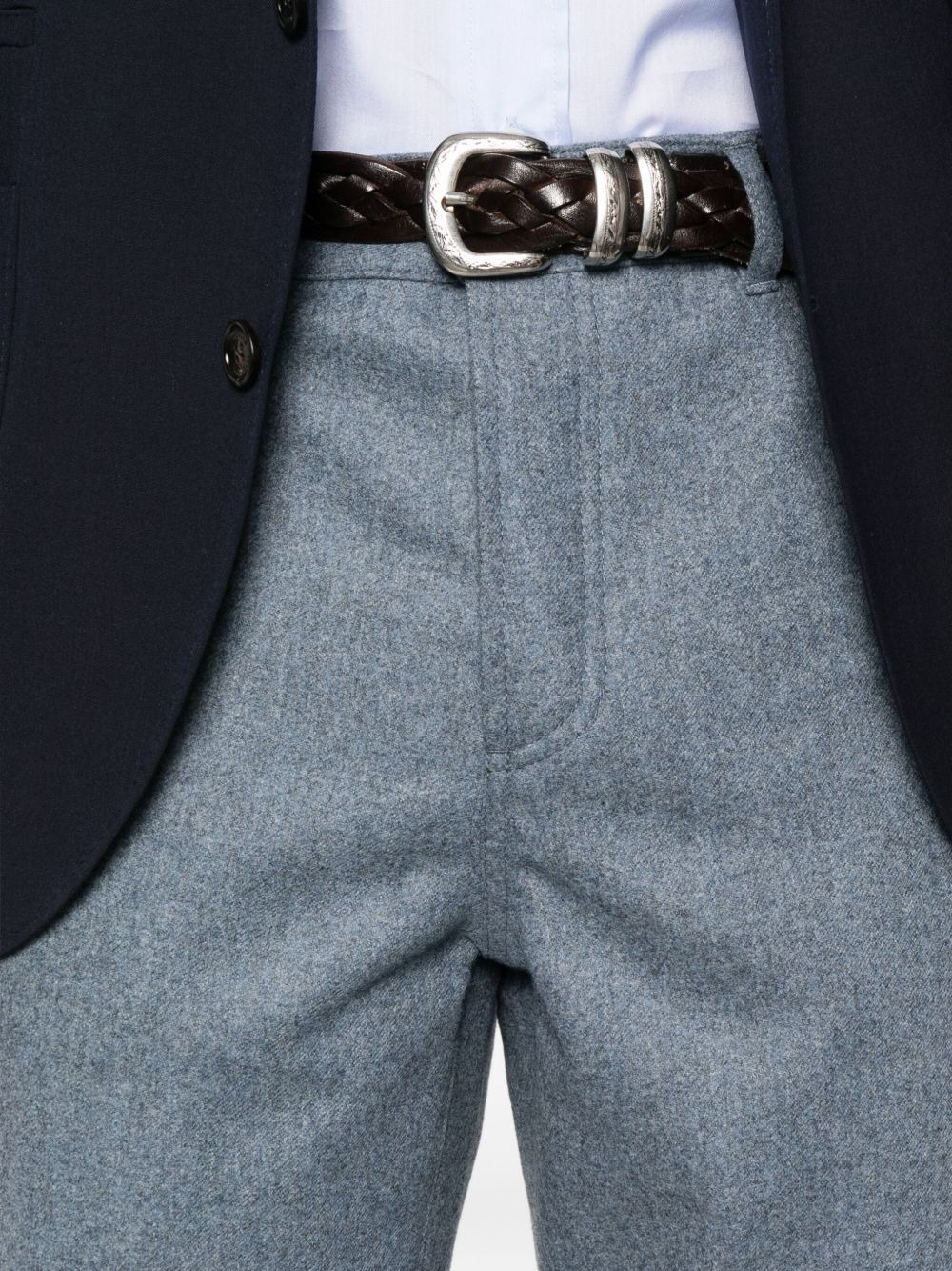 Brunello Cucinelli Men Wool Trousers - 2