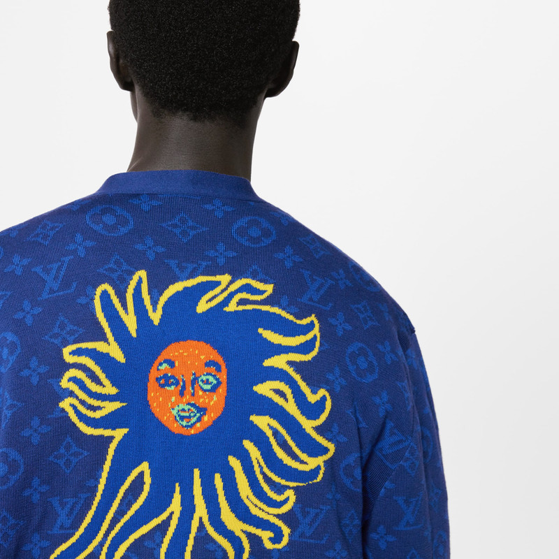 LV x YK Monogram Faces Knitted Cardigan 5