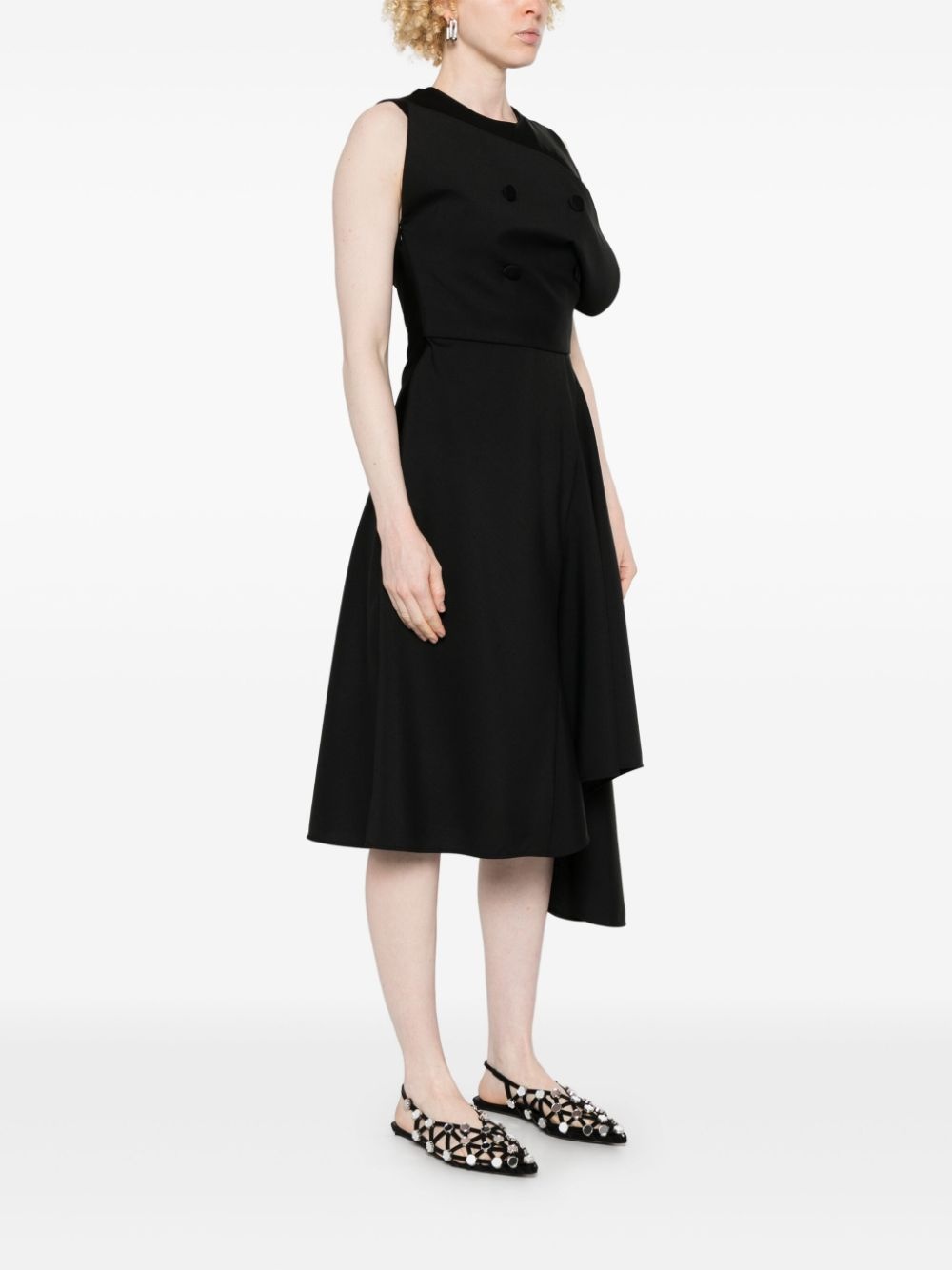 asymmetric midi dress - 3