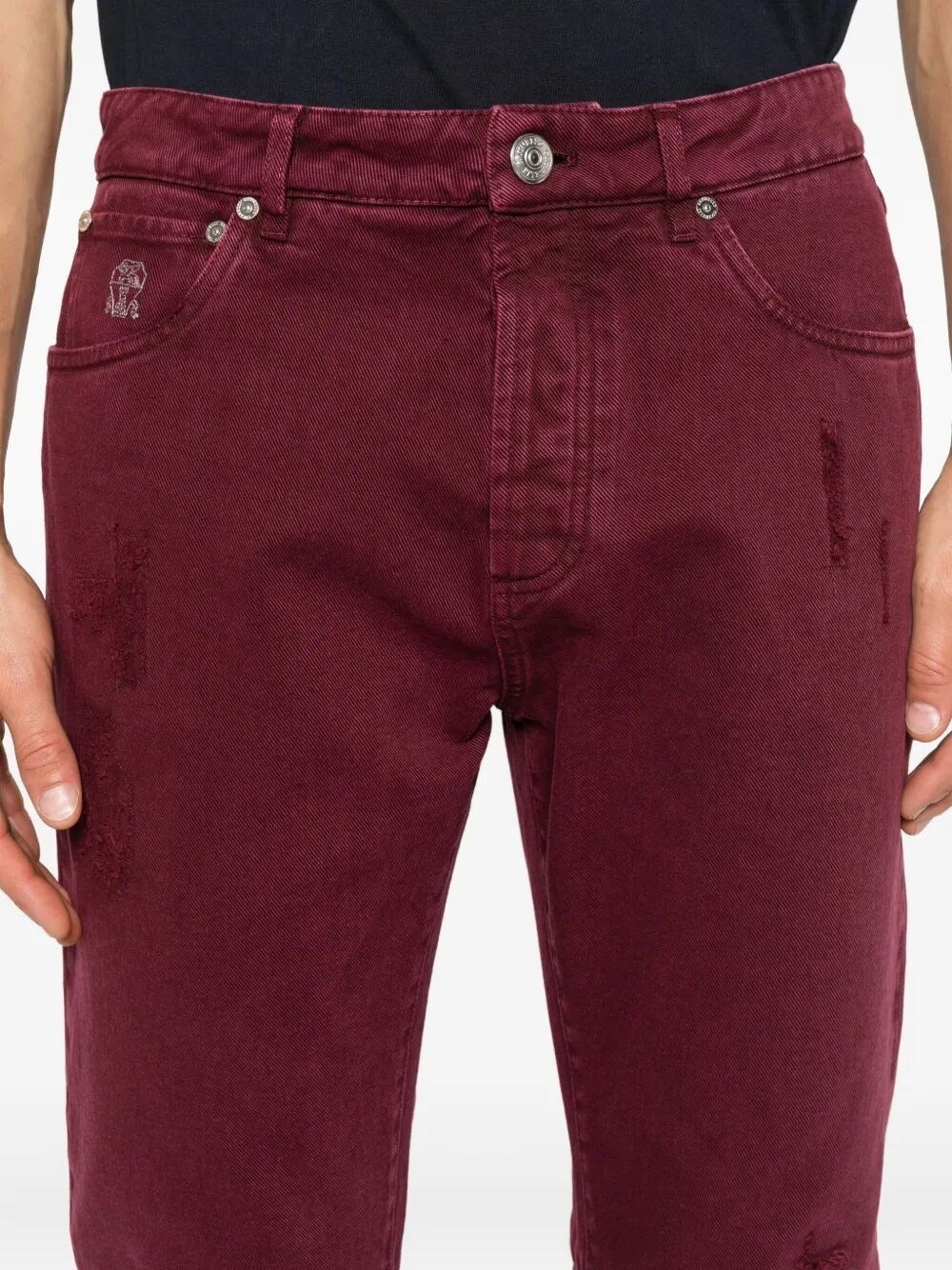 Dyed Denim Pants - 3