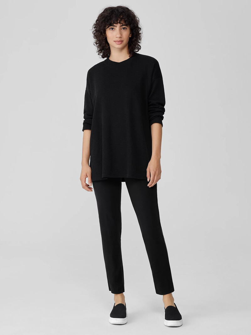 EILEEN FISHER Pima Cotton Stretch Jersey High-Waisted Pant outlook