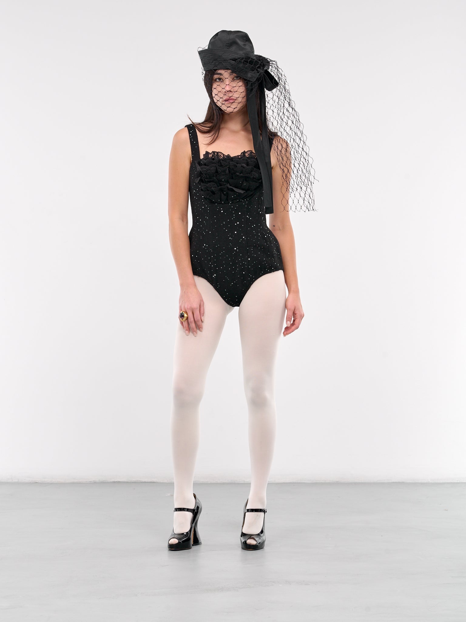 Sequin Embellished Bodysuit - 6