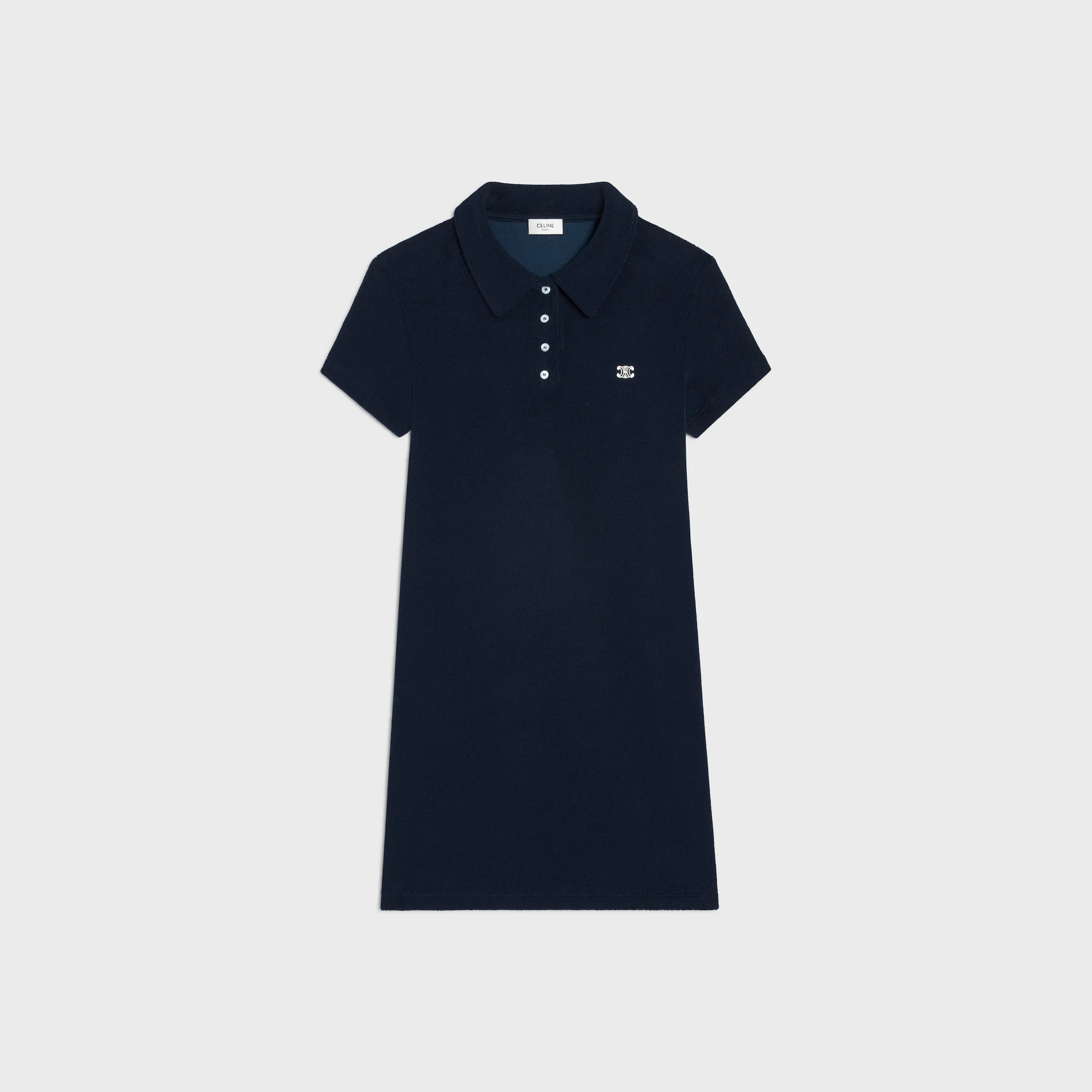 mini polo dress IN terry cotton - 1
