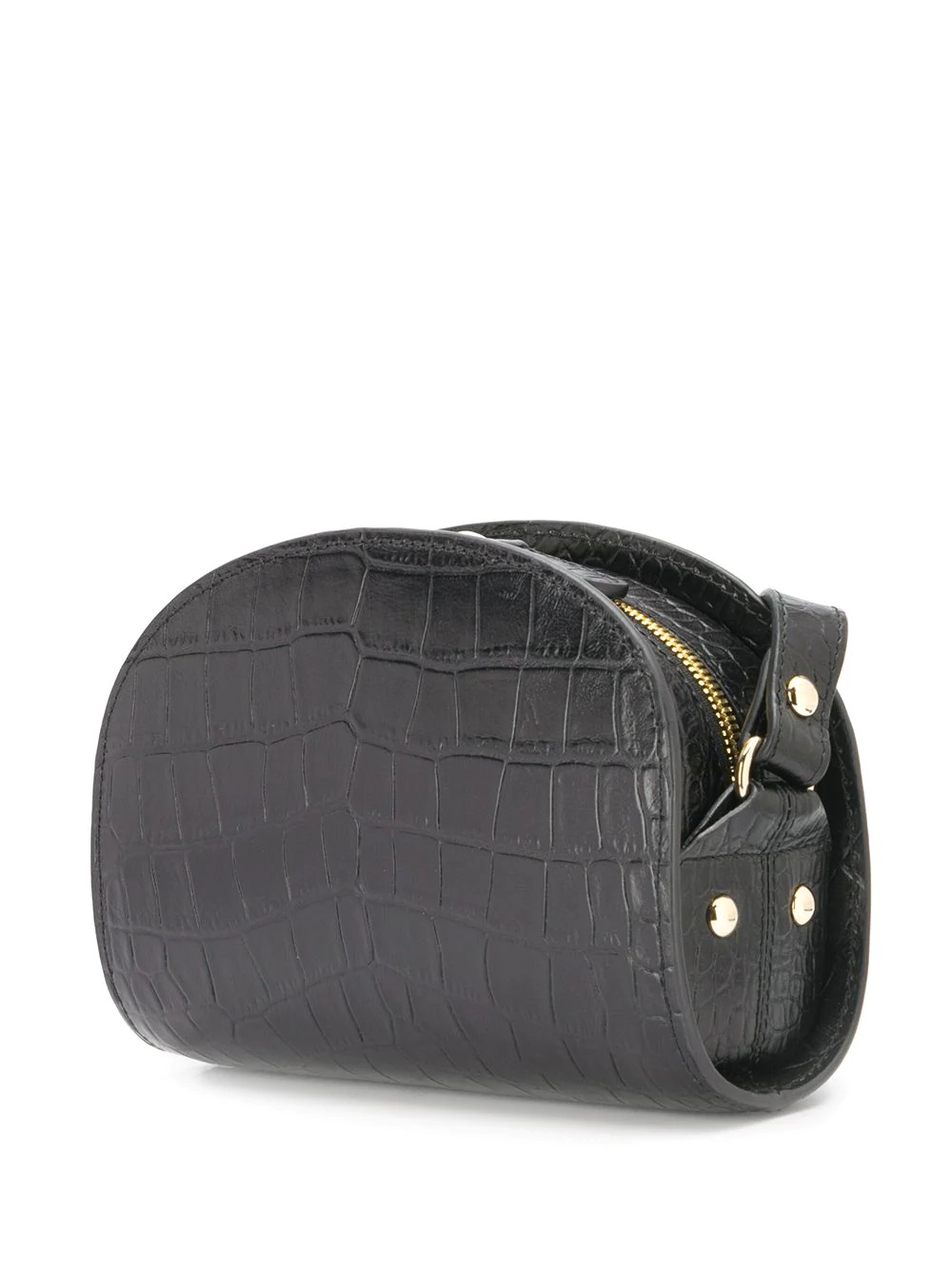 Demi crocodile-effect half-moon bag - 3