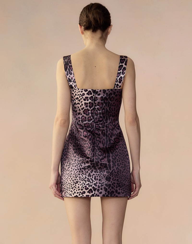 Leopardess Satin Dress 8