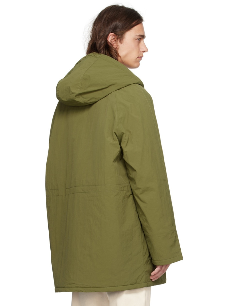 Khaki Hooded Coat 3