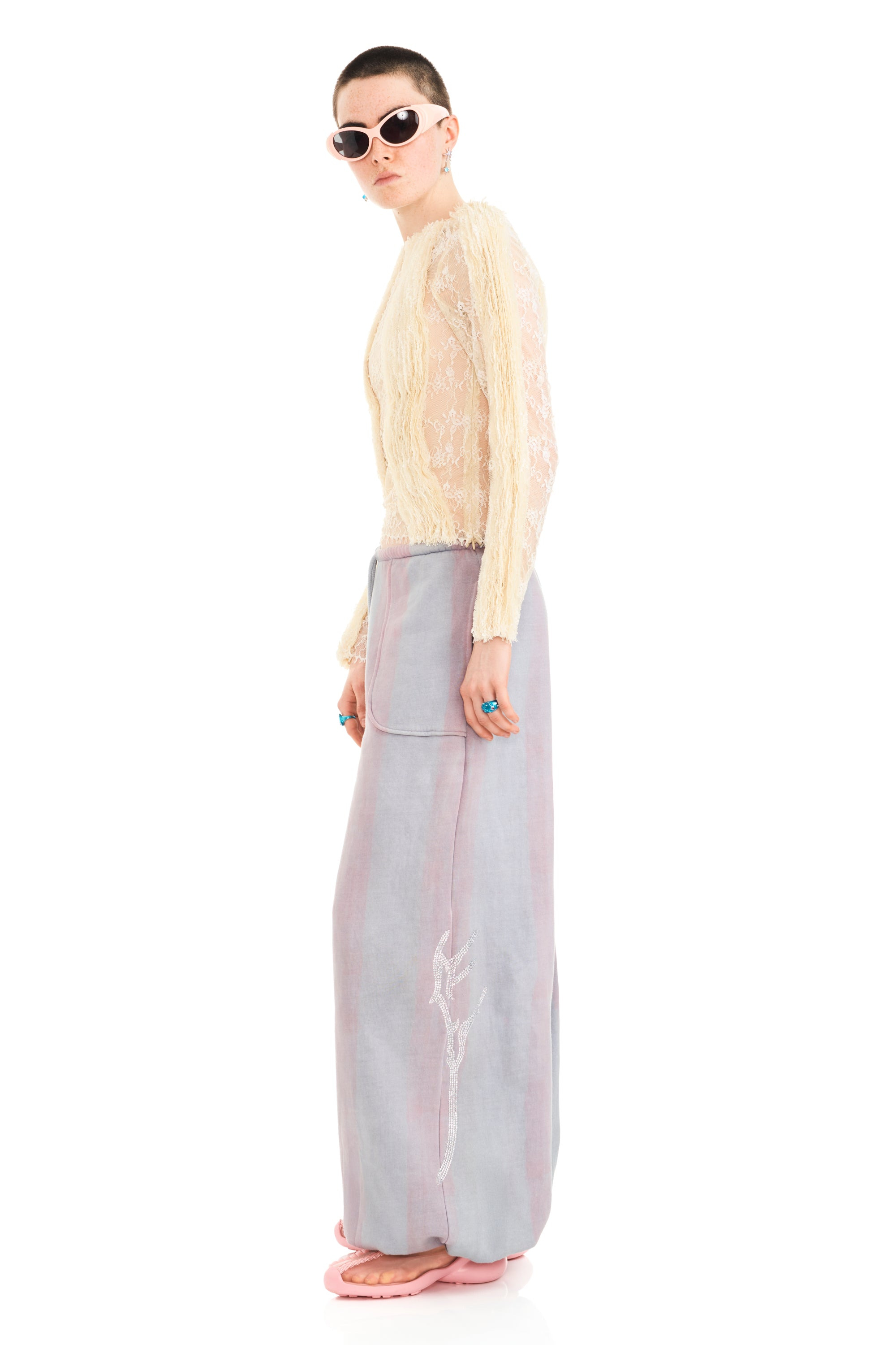 FOG STRIPE BALLOON SWEATPANT - 2