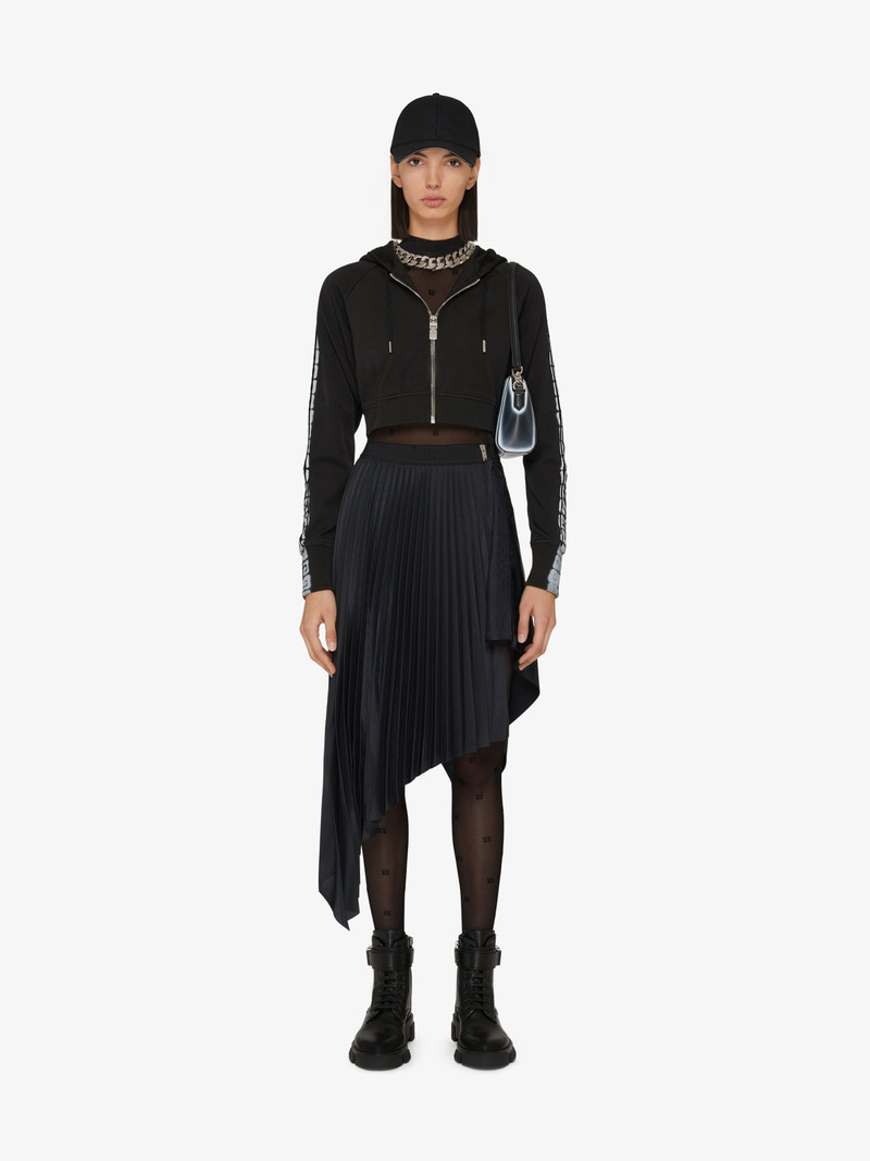 Givenchy ASYMMETRIC PLEATED SKIRT WITH BANDANA PATTERN outlook