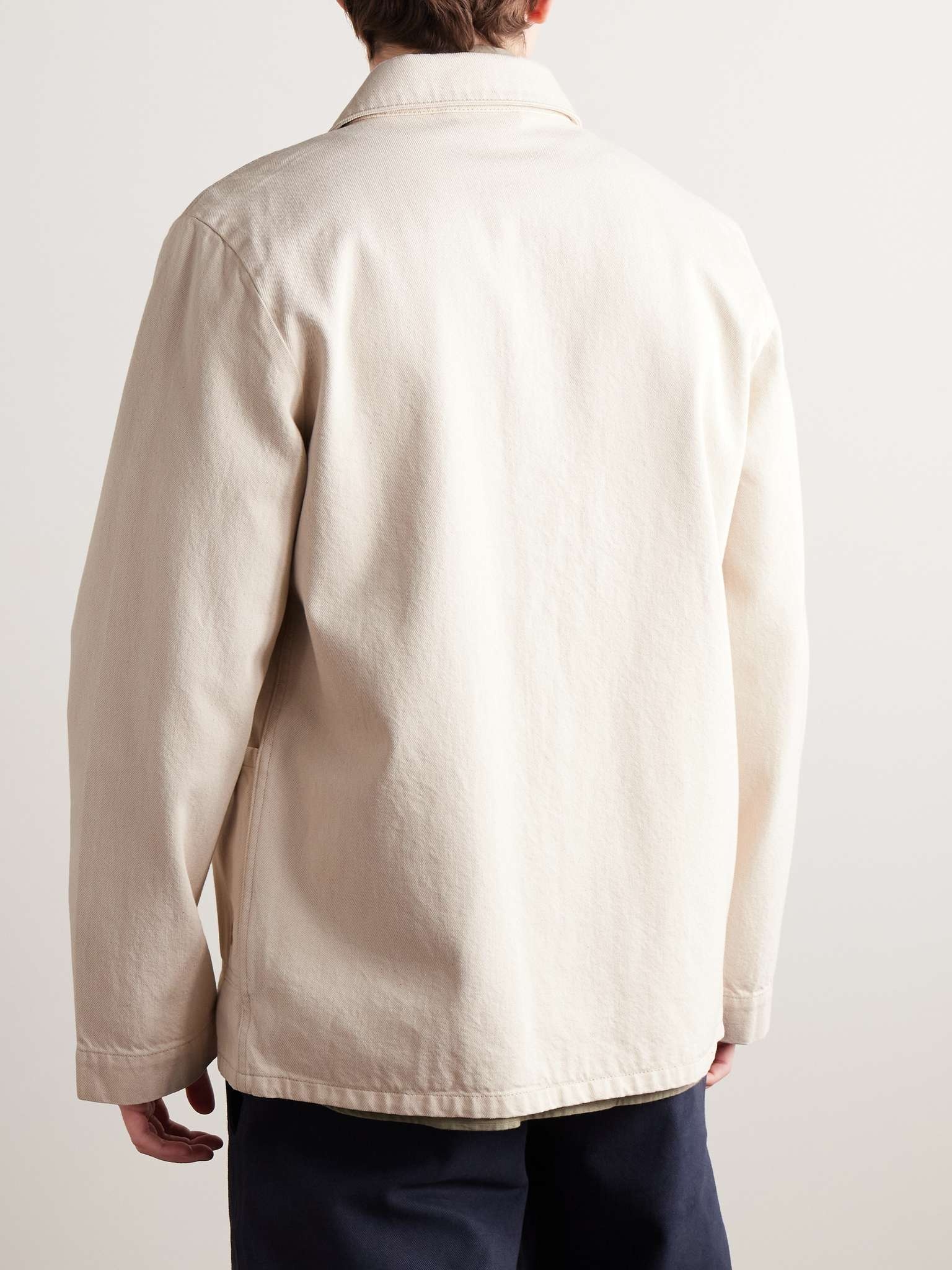 Kerlouan Logo-Embroidered Recycled Cotton-Twill Overshirt - 4