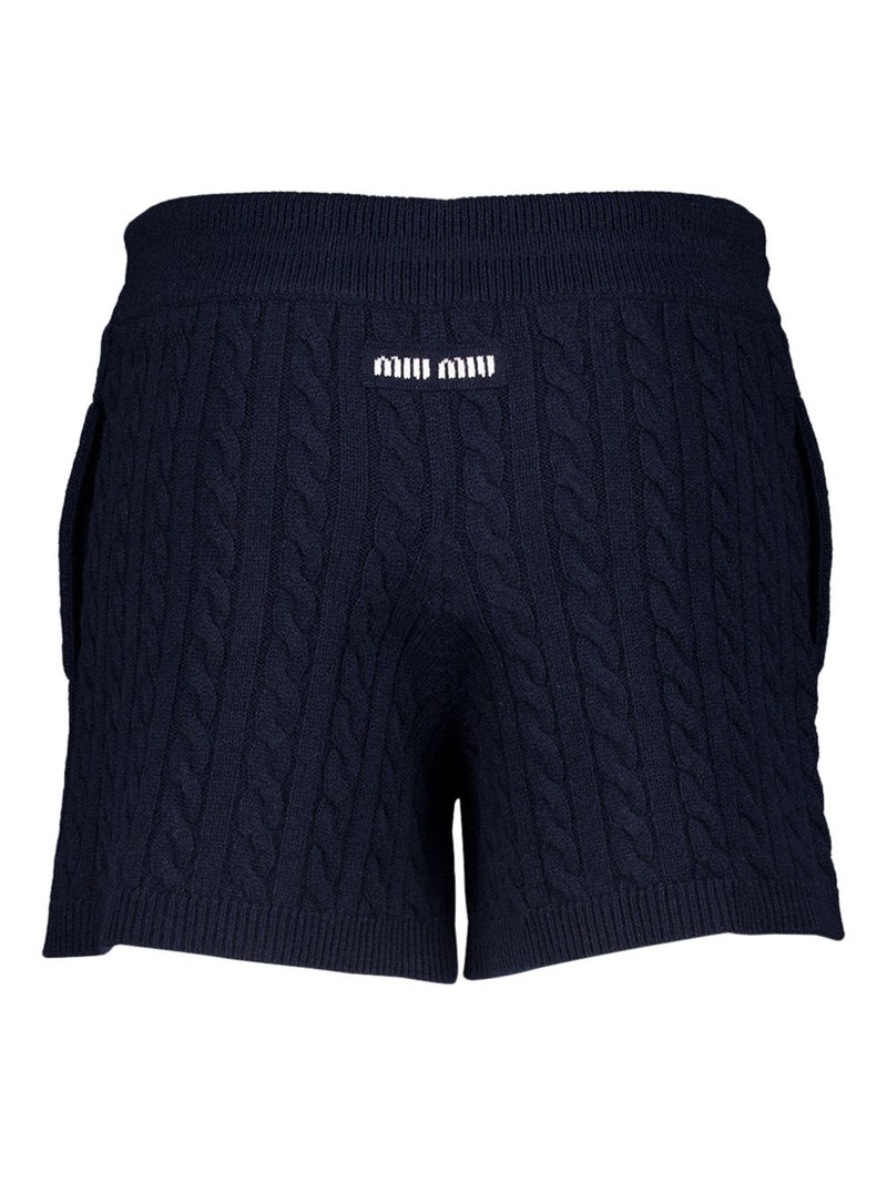 Miu Miu intarsia-knit shorts outlook