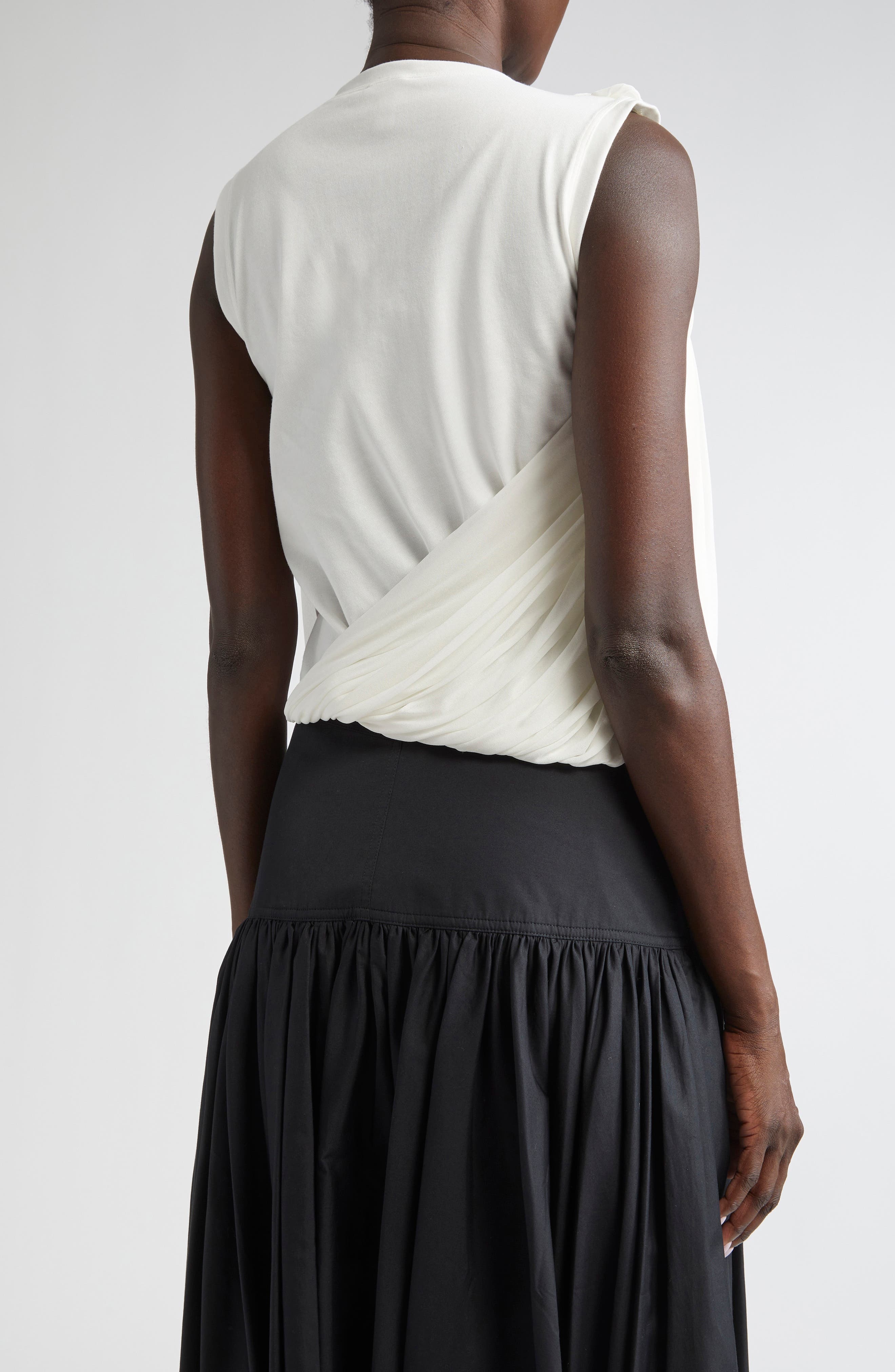 Giambattista Valli Asymmetric Drape Top in Ivory at Nordstrom - 2
