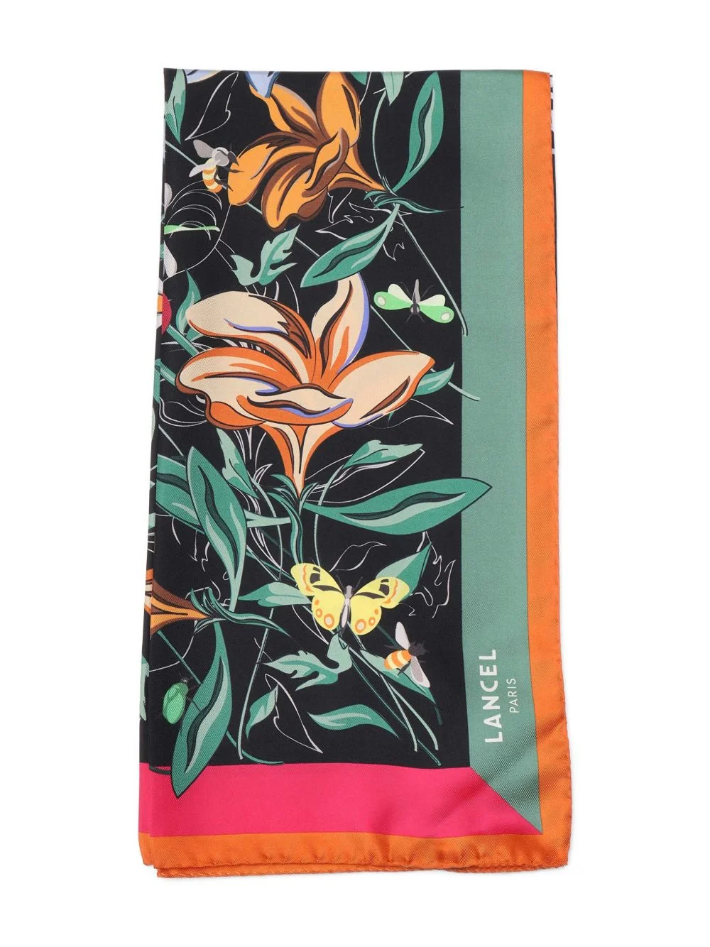 floral-print scarf - 1