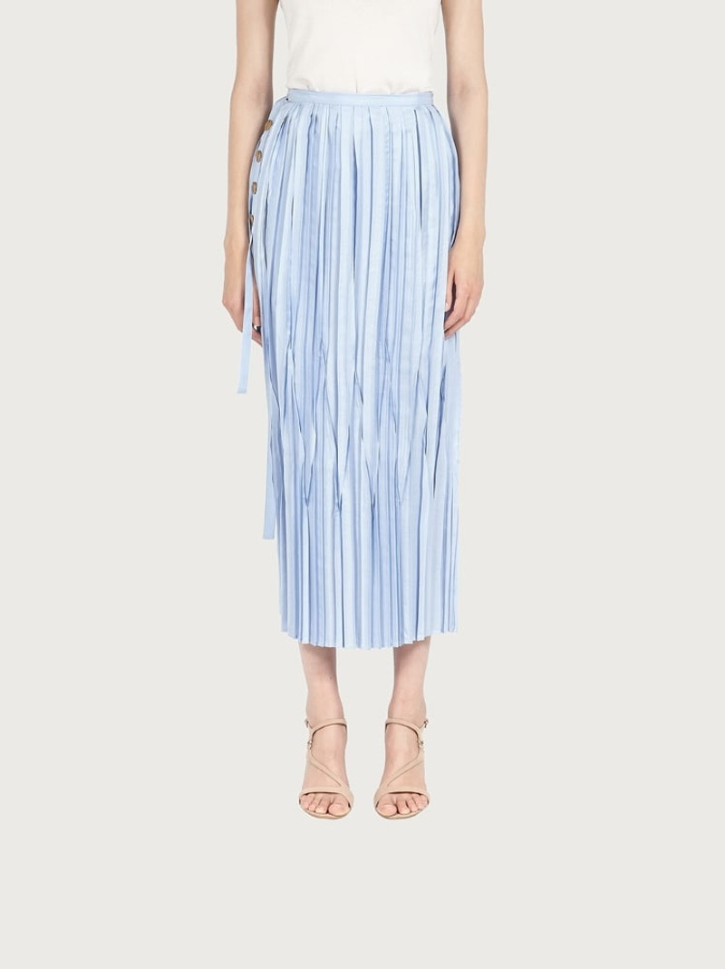 FERRAGAMO PLEATED SILK SKIRT outlook