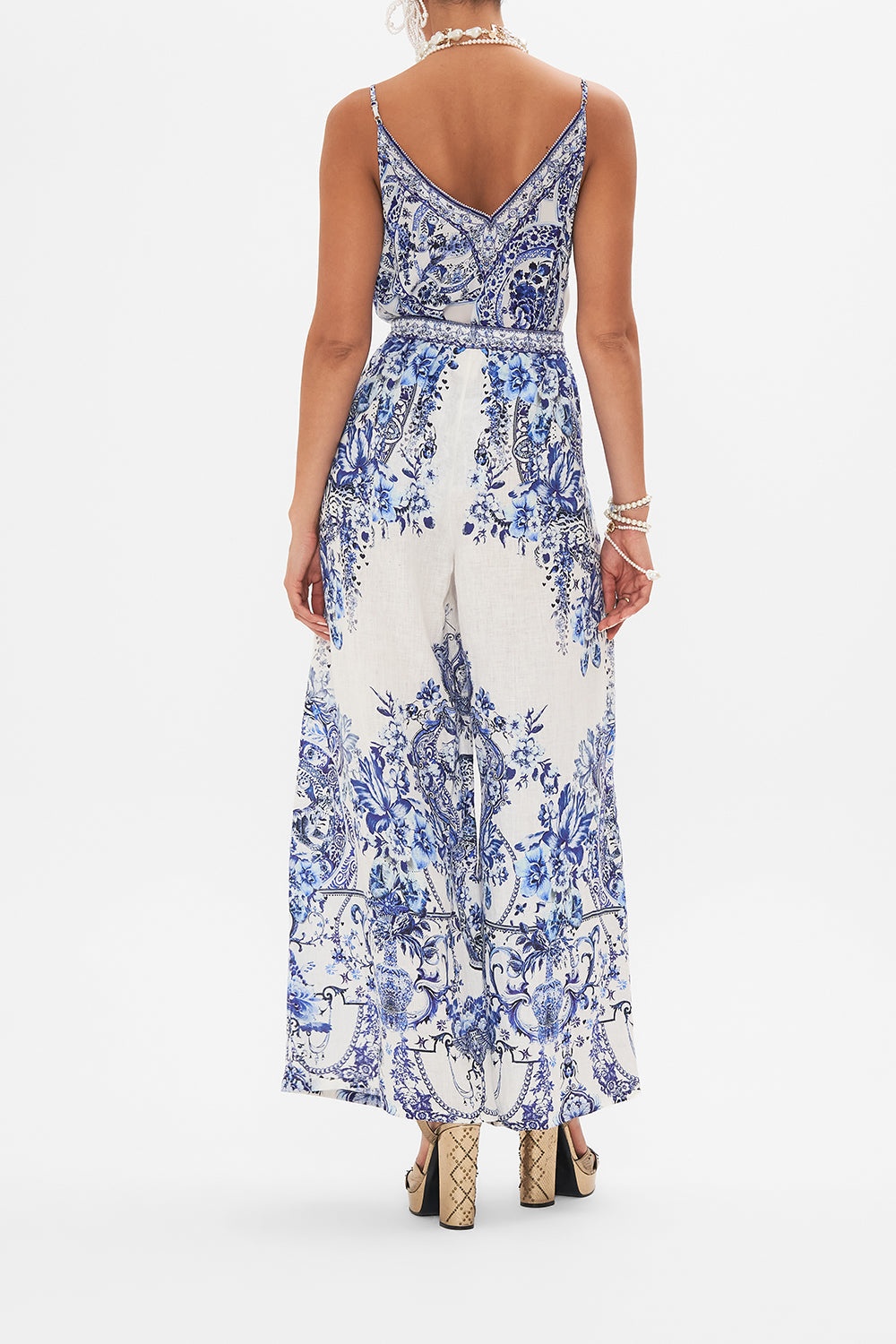 WIDE LEG TROUSER WITH FRONT POCKETS - 3