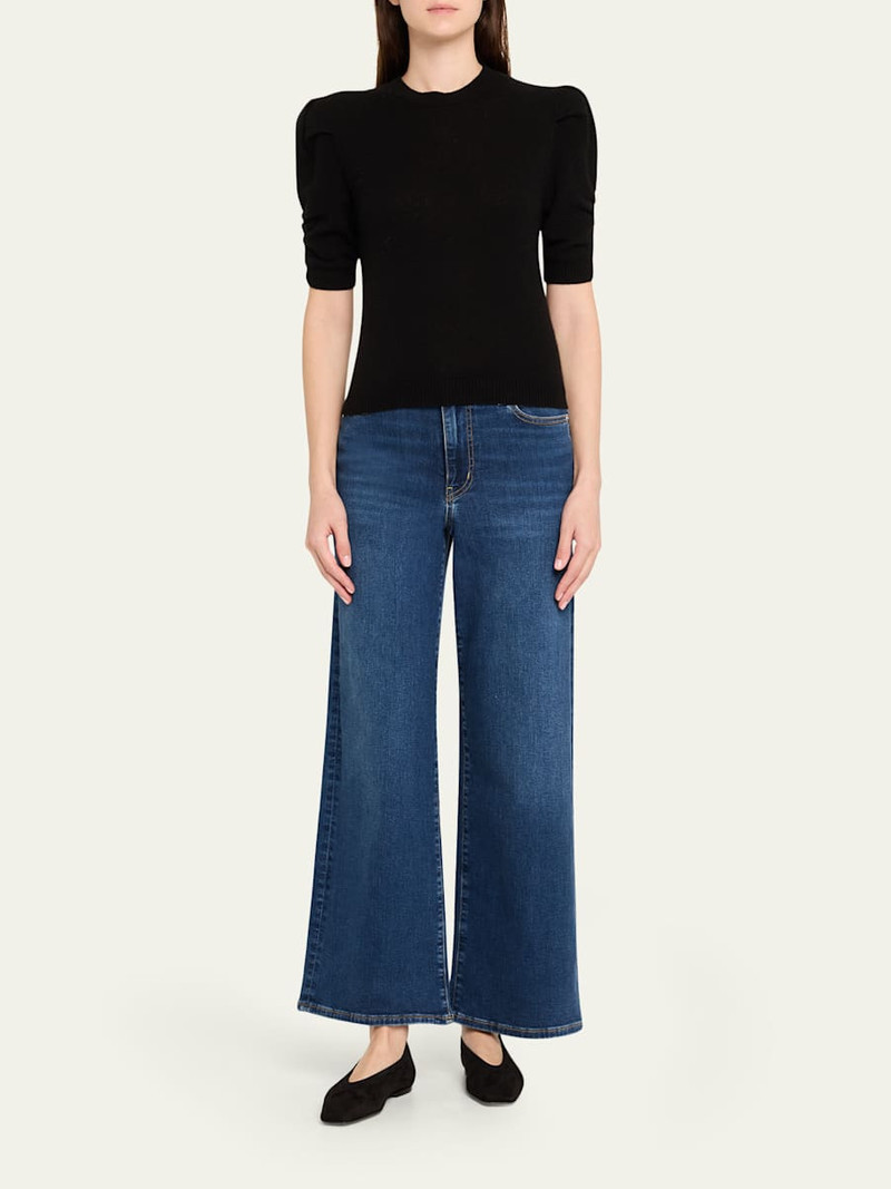 FRAME Ruched Cashmere-Wool Sweater outlook