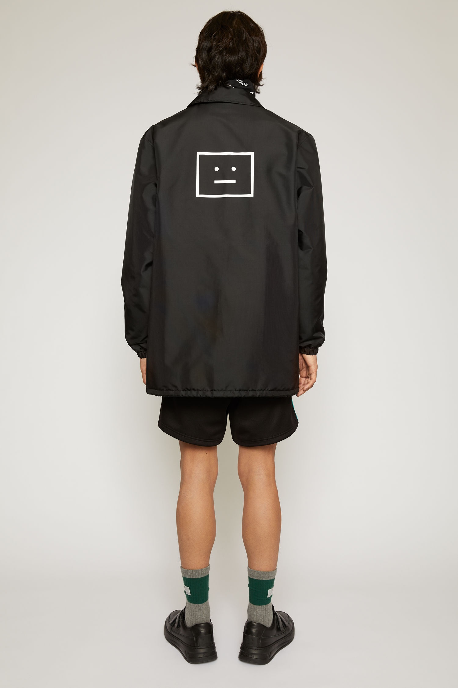 Face motif coach jacket black - 5