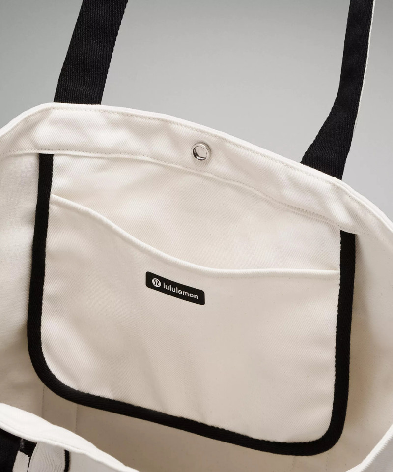 Daily Multi-Pocket Canvas Tote Bag 20L *Logo 4