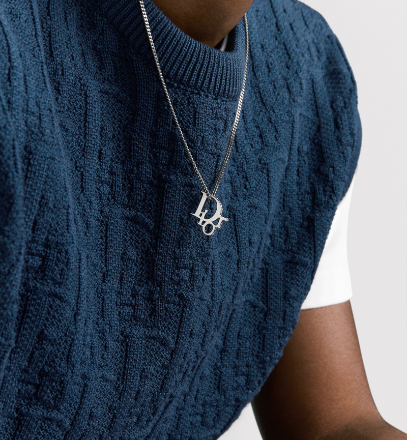 Dior Oblique Pendant Necklace 3