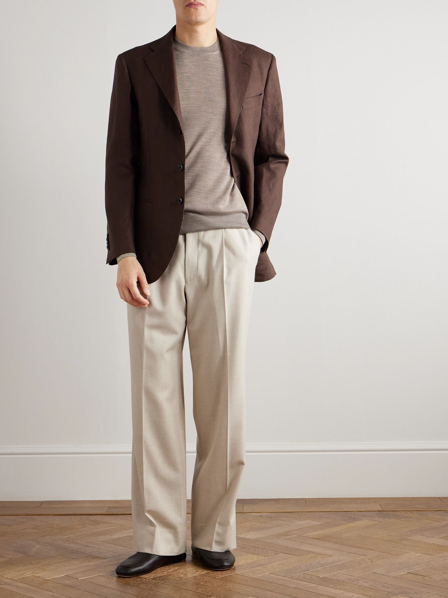 Merino Wool Sweater Beige - 2