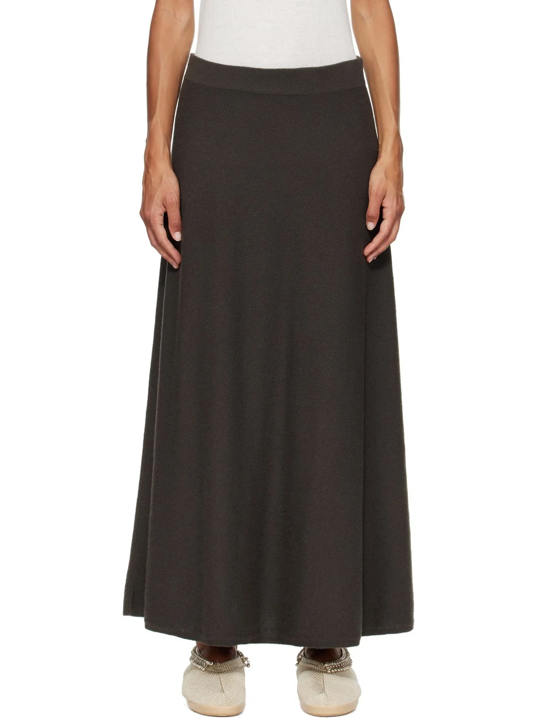 Gray Torie Midi Skirt - 1