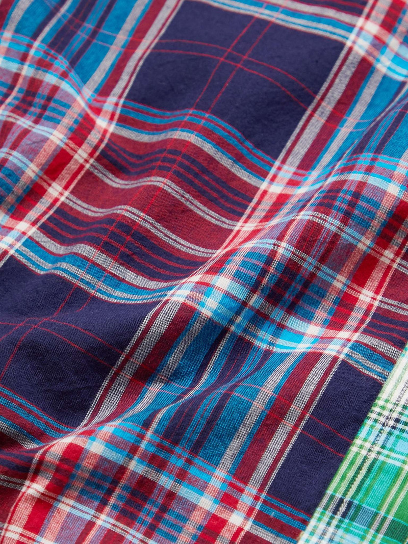 Patchwork Checked Cotton-Poplin Shirt 3