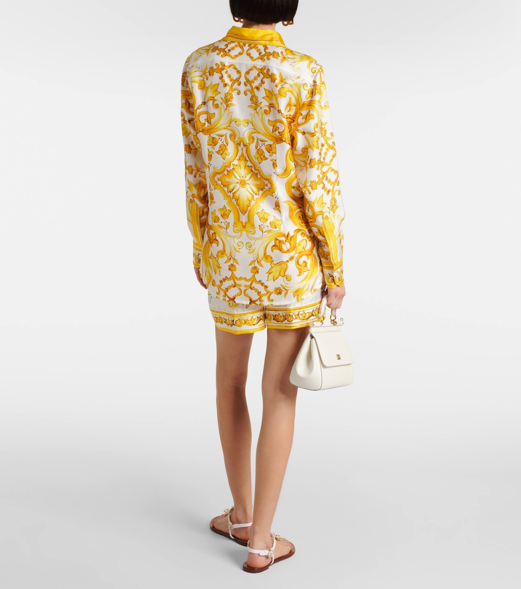 Majolica silk twill shirt - 3