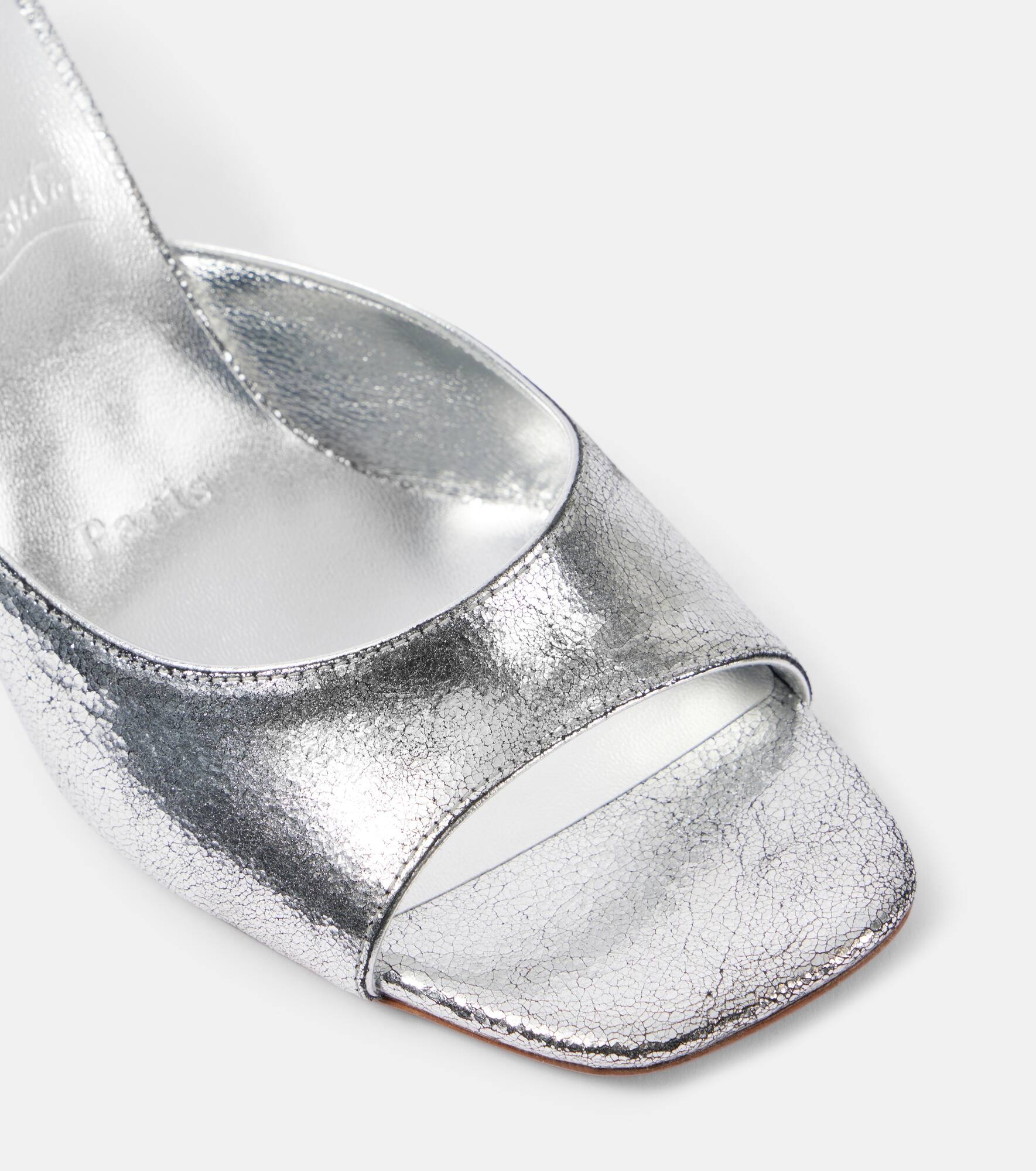 Condora 55 metallic leather mules - 5