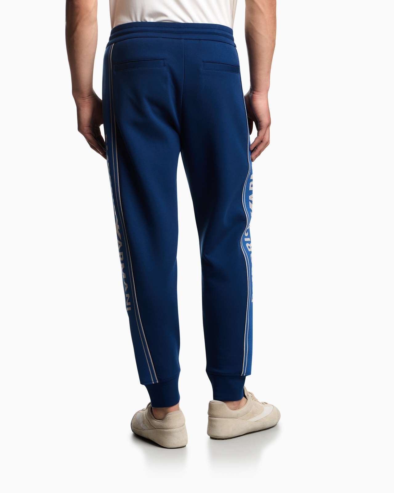 ASV DOUBLE-JERSEY JOGGERS WITH LOGO STRIPES - 3