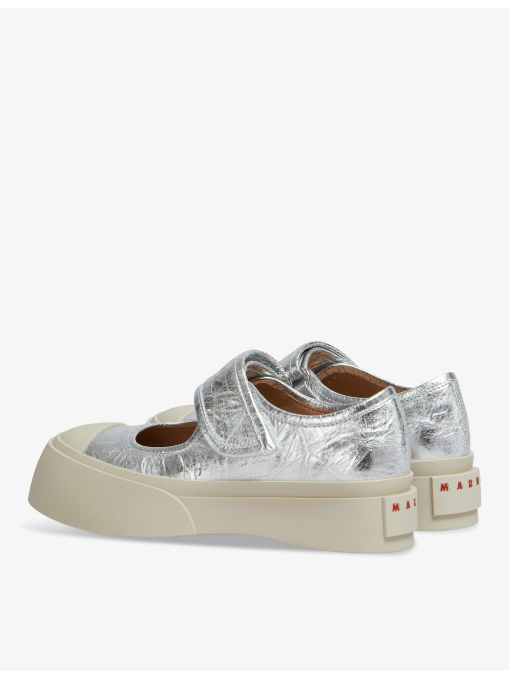 Pablo metallic-leather Mary Jane trainers - 4
