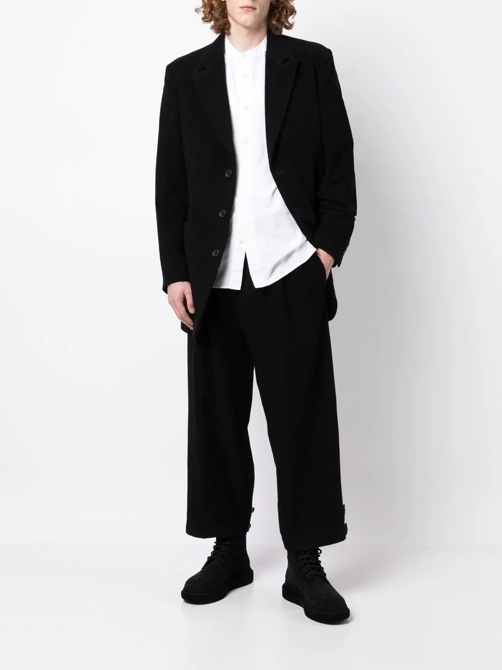 single-breasted wool blazer - 3
