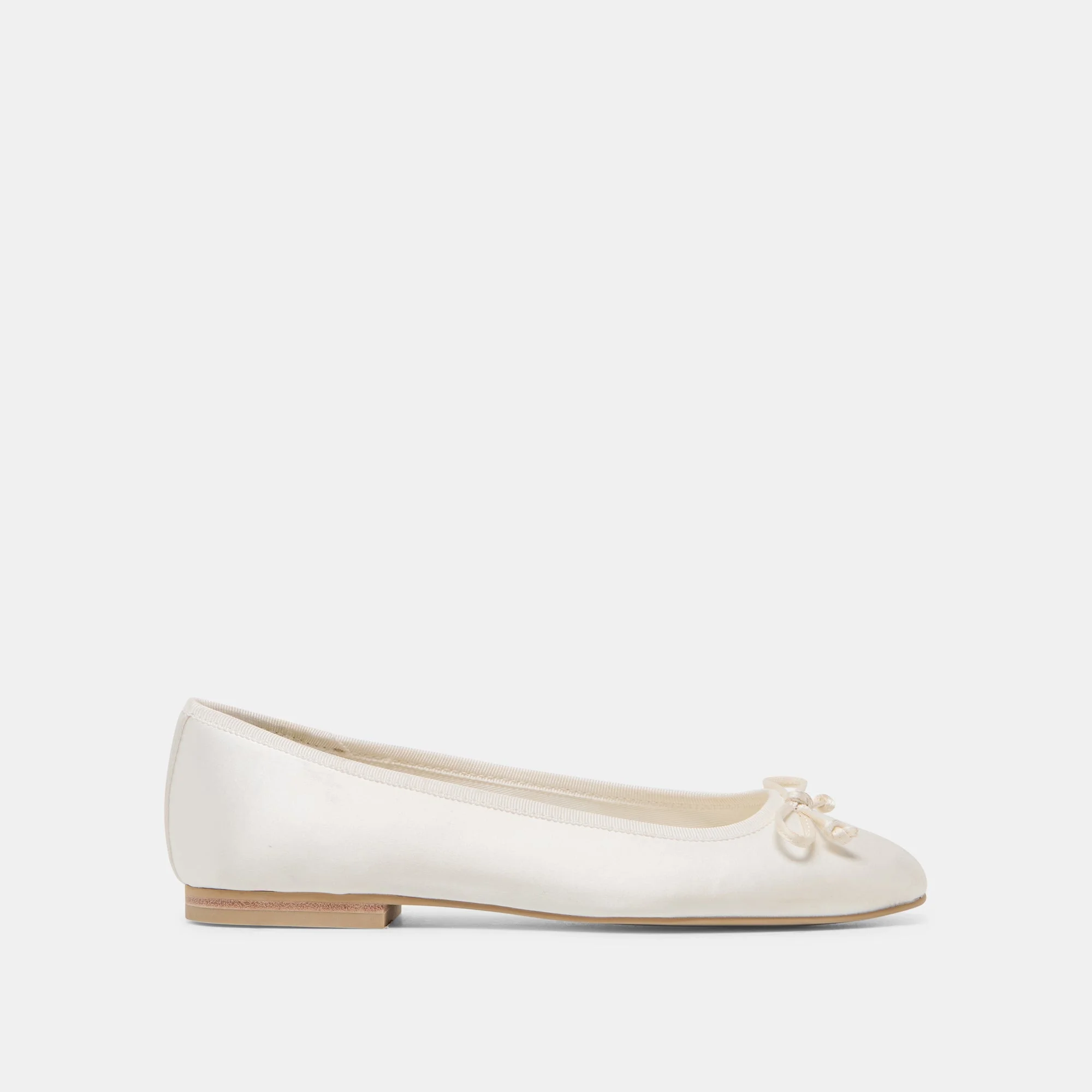 RITLA BALLET FLATS WHITE SATIN - 1