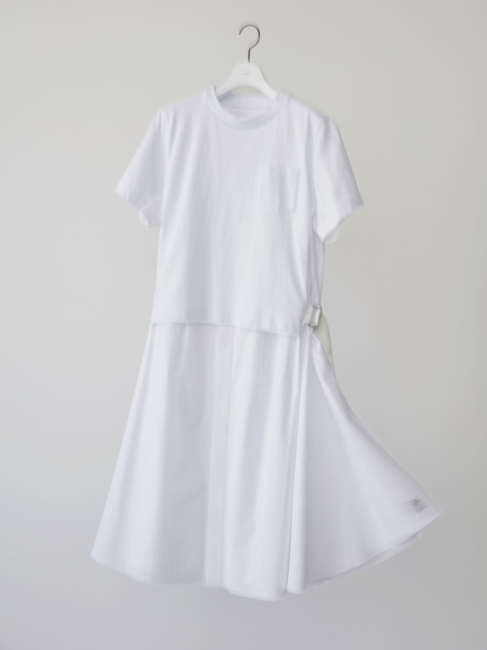 Thomas Mason Cotton Poplin x Cotton Jersey Dress - 1