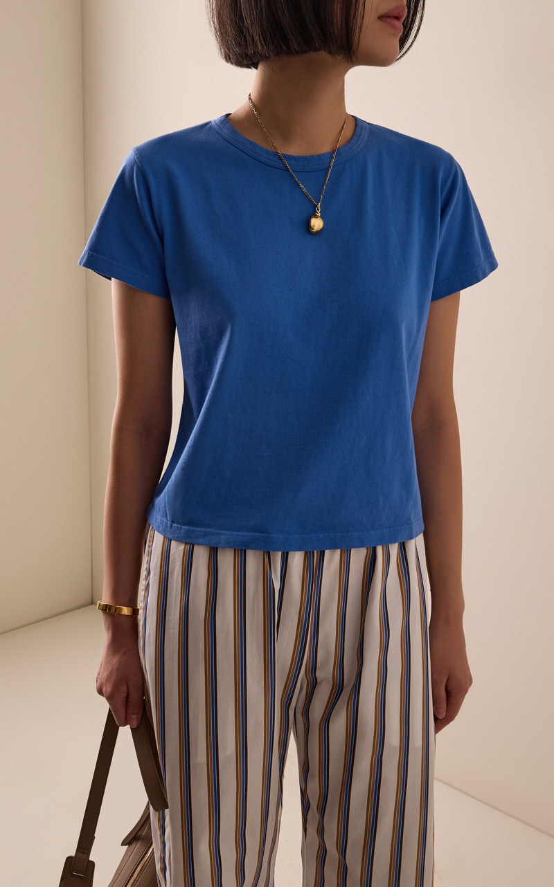 LESET The Margo Cotton T-Shirt blue outlook